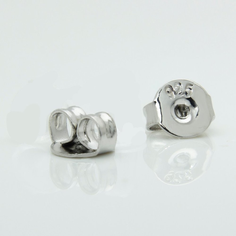 Sterling Silver Amethyst Earrings - Picture 3 of 4